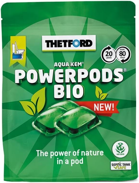 Aqua Kem Powerpods Bio Thetford: Ecológico y Eficiente para Inodoros Químicos de Autocaravanas